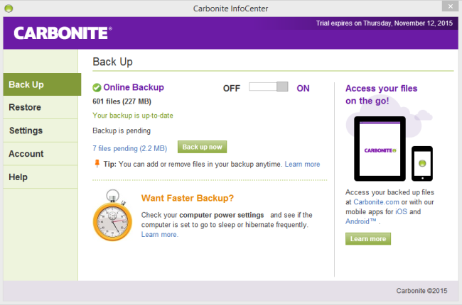 Risultati immagini per carbonite backup